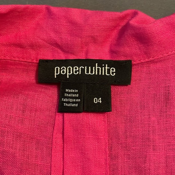 Hot pink Paperwhite button down - Picture 3 of 3